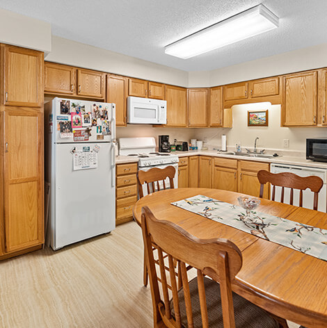 Independent living apartment kitchen at Good Samaritan Society - Waukon.